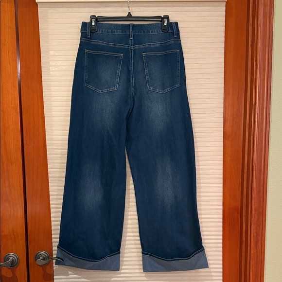 NWT Halara flex denim super soft Women's Blue Wide-Leg Jeans size medium - Picture 12 of 15